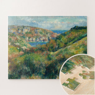 Quebra-cabeça Colinas na Baía de Moulin Huet, Renoir