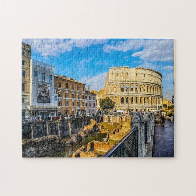 Quebra-cabeça Coliseu Roma. (Horizontal)