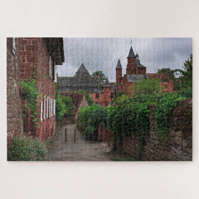 Quebra-cabeça Collonges-la-Vermelho, a vila vermelha em France (Horizontal)