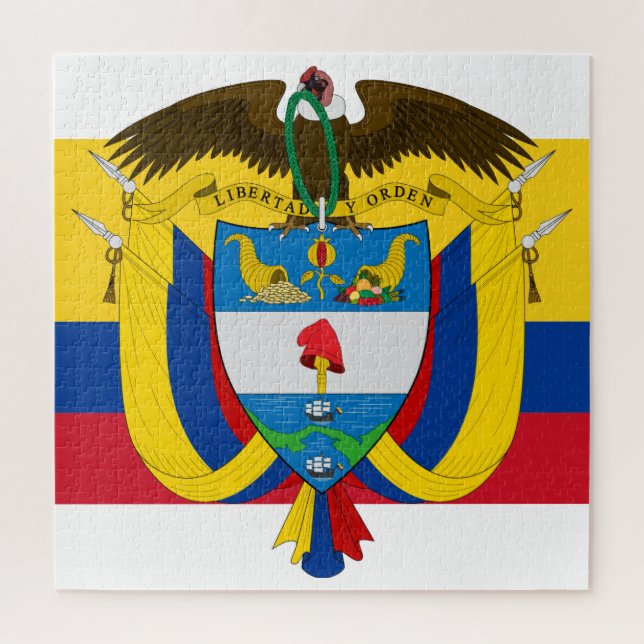 Quebra-cabeça colombia emblem (Vertical)
