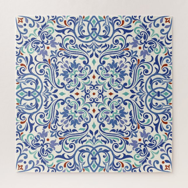 Quebra-cabeça Coloração Turca: Elegância Sem Fim Do Azulejo. (Vertical)