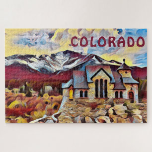 Quebra-cabeça COLORADO - Capela sobre Rock, Allenspark, CO