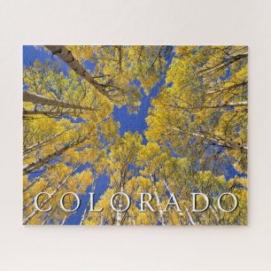 Quebra-cabeça Colorado Outono Floresta de Aspen no Outono
