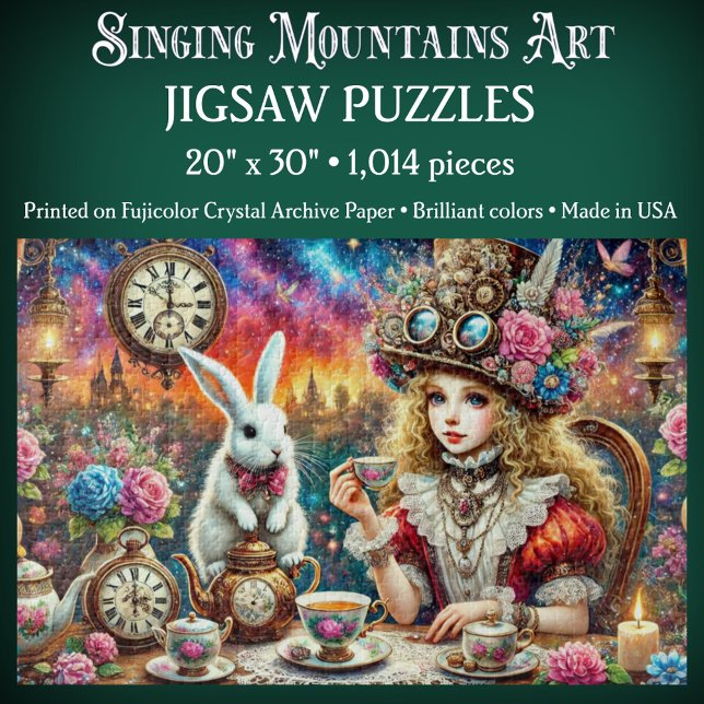 Quebra-cabeça Colorful Fairytale Tea Time Alice In Wonderland (Criador carregado)