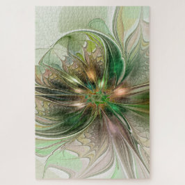 Quebra-cabeça Colorful Fantasy Modern Abstract Fractal Flower