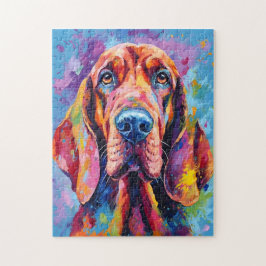 Quebra-cabeça Colorida Bloodhound
