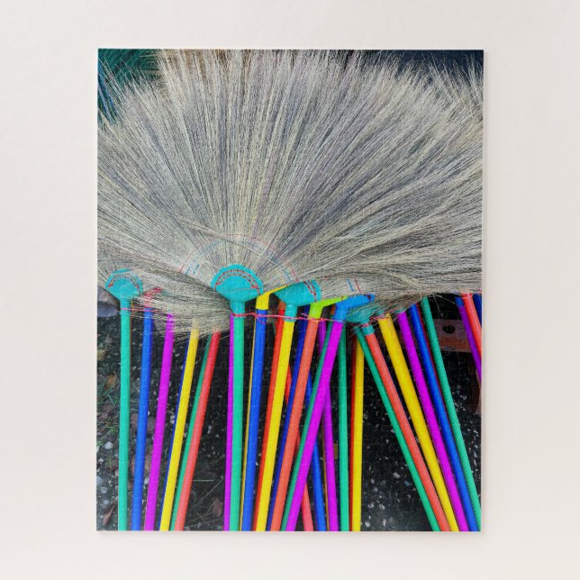 Quebra-cabeça Colorida Brooms (Vertical)