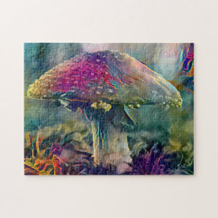 Quebra-cabeça Colorida Mushroom Fungi   Desafio do Duro a Jigsen
