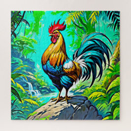 Quebra-cabeça Colorida Rooster