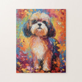 Quebra-cabeça Colorida Shih Tzu