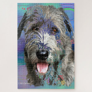 Quebra-cabeça Colorida Trabalho de arte de Wolfhound Irlandês