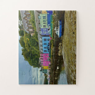 Quebra-cabeça Colorido Porto de Portree Ilha de Skye