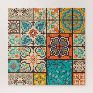 Quebra-cabeça Colorir Azulejo Majolica Islâmica