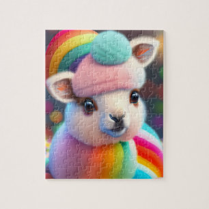 Quebra-cabeça Colorir Llama