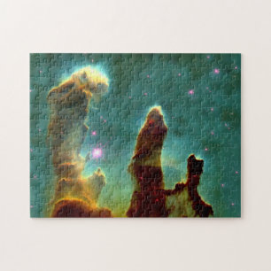 Quebra-cabeça Colunas da nebulosa de Eagle em Outerspace bonito