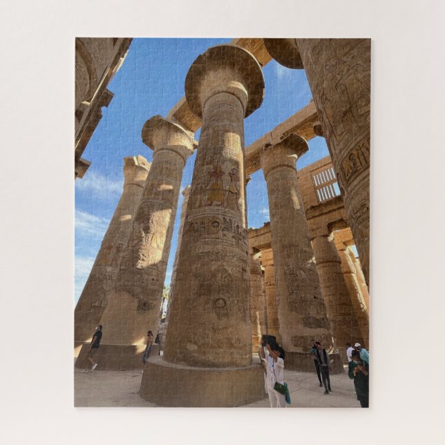Quebra-cabeça Colunas do Templo de Karnak Luxor Egito (Vertical)