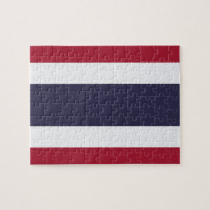 Quebra-cabeça com a Bandeira da Tailândia