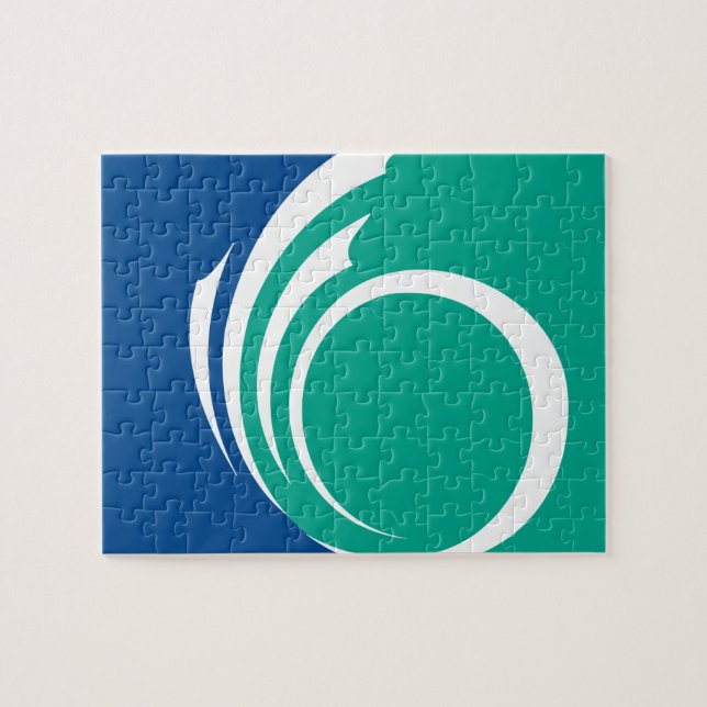 Quebra-cabeça com a Bandeira de Ottawa, Canadá (Horizontal)
