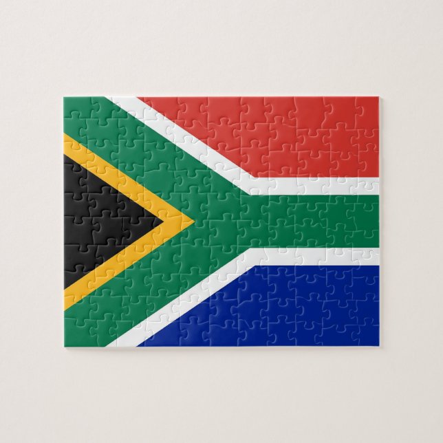 Quebra-cabeça com bandeira da África do Sul (Horizontal)