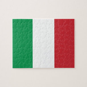 Quebra-cabeça com bandeira da Itália