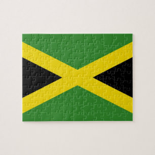 Quebra-cabeça com bandeira da Jamaica