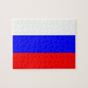 Quebra-cabeça com Bandeira da Rússia