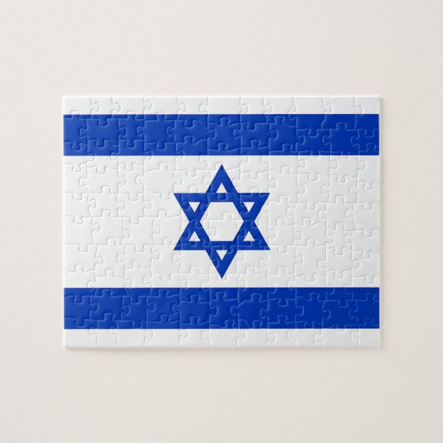 Quebra-cabeça com bandeira de Israel (Horizontal)