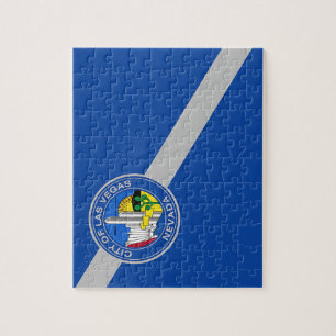 Quebra-cabeça com bandeira de Las Vegas
