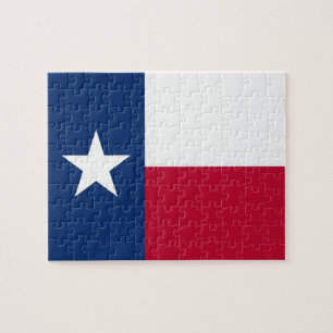 Quebra-cabeça com Bandeira do Estado do Texas