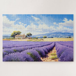 Quebra-cabeça com charmosa Proveniência lavanda Fr