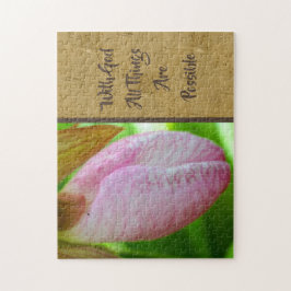 Quebra-cabeça Com Deus Todas As Coisas Possíveis De Inspiração