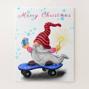 Quebra-cabeça com Gnome de Natal