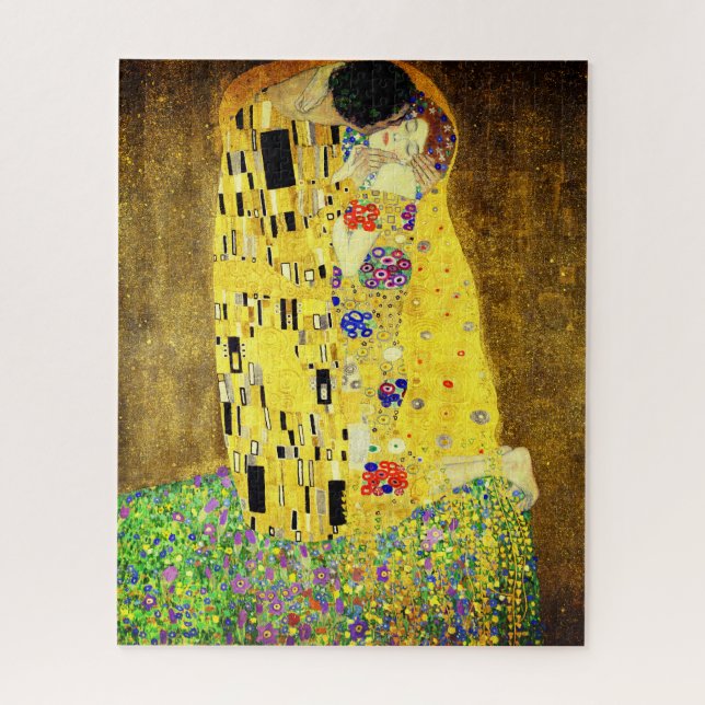 Quebra-cabeça com Klimt's The Biss (Vertical)