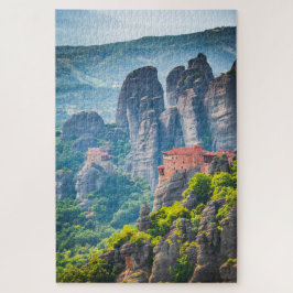 quebra-cabeça com Meteora, Grécia
