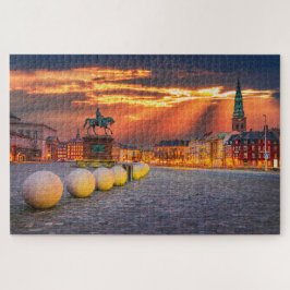 Quebra-cabeça com o pôr do sol de Copenhagen, Dina