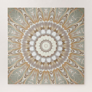 Quebra-cabeça com Padrão de Mandala Floral Ornamen