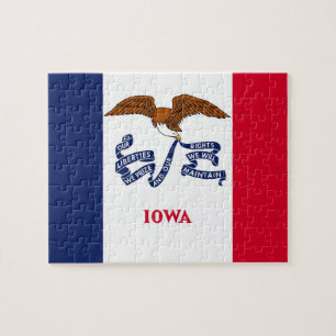 Quebra-cabeça com pavilhão do Estado de Iowa