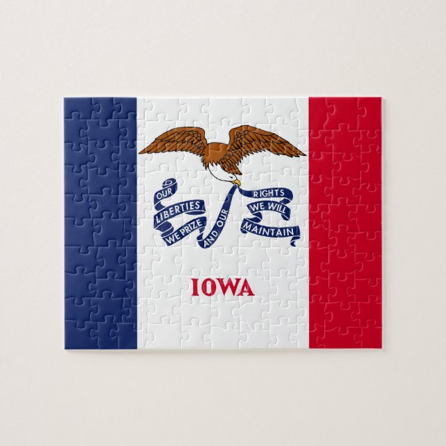 Quebra-cabeça com pavilhão do Estado de Iowa (Horizontal)