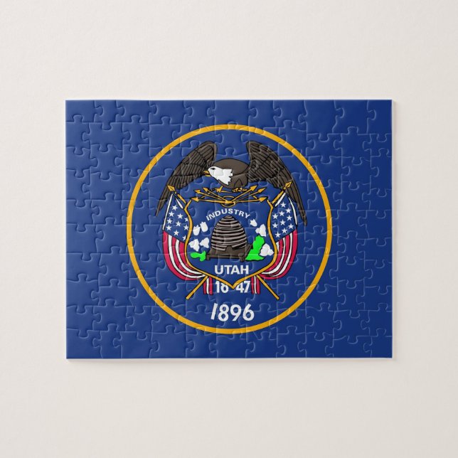 Quebra-cabeça com pavilhão do Estado de Utah (Horizontal)
