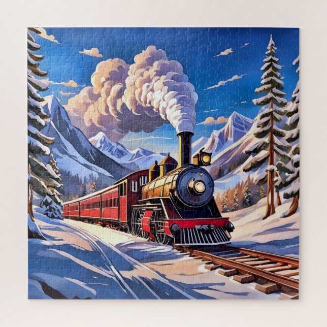 Quebra-cabeça Comboio a vapor (Vertical)