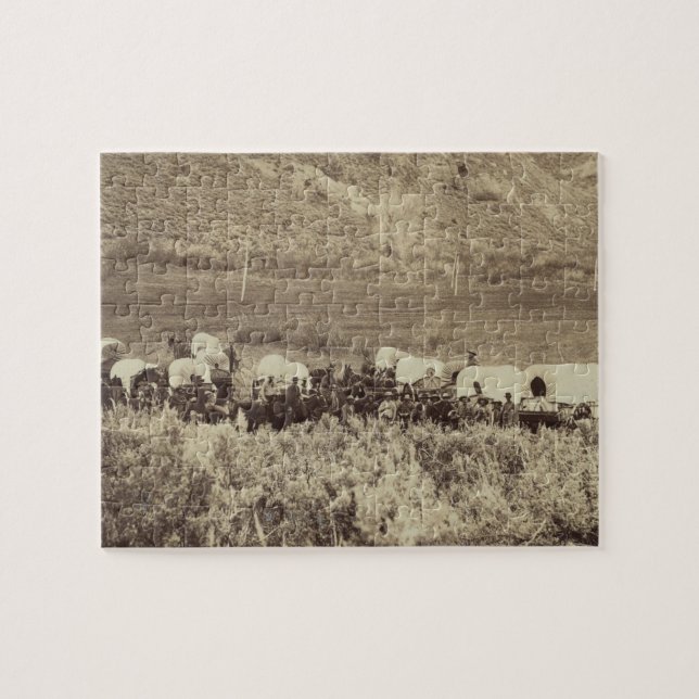 Quebra-cabeça Comboio Emigrantes em Foto de Eco Canyon (Horizontal)