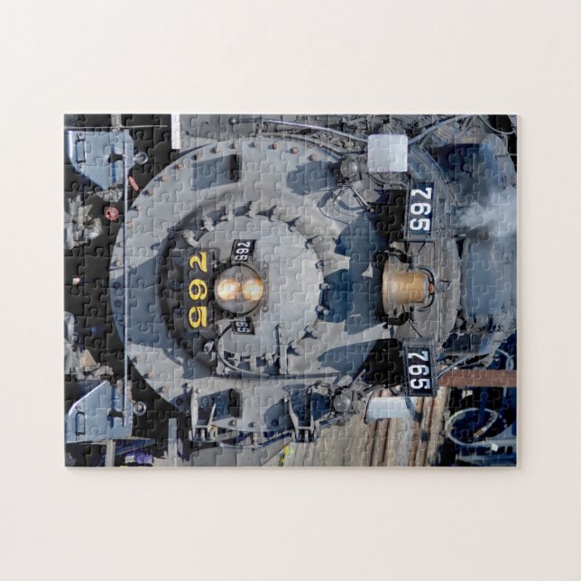 Quebra-cabeça Comboio-locomotiva Black Nikel Plate Road 765 (Horizontal)