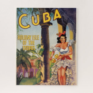 Quebra-cabeça Comissão de Turismo Cubana Vintage Trópicos Viagen