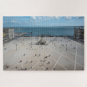 Quebra-cabeça Commerce Square de cima em Lisboa, Portugal