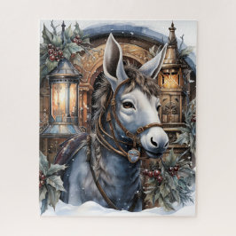 Quebra-cabeça Companheiros Festivos: Holiday Donkey Jigsee Quebr