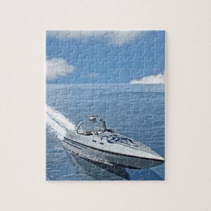 Quebra-cabeça Competência de barco da velocidade para a frente