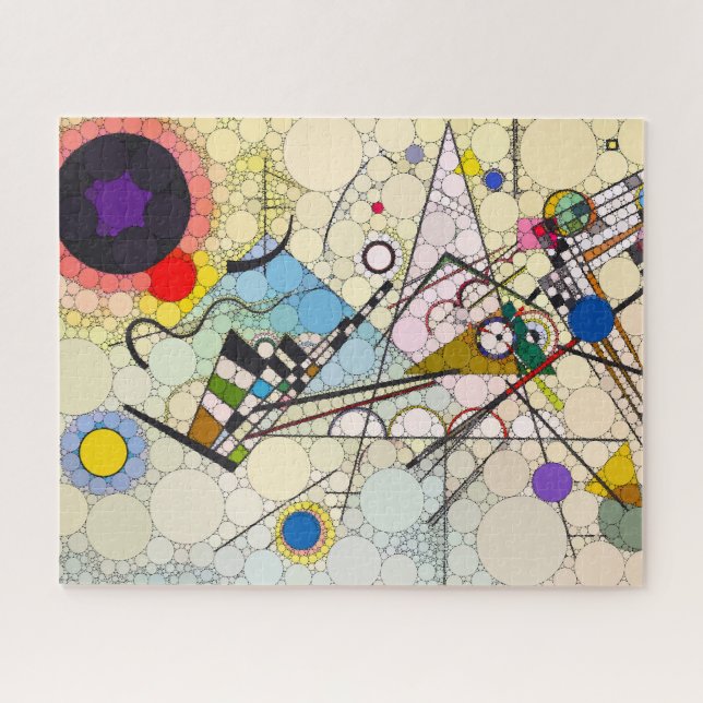 Quebra-cabeça Composição 8 por After Wassily Kandinsky (Horizontal)