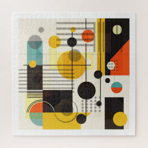 Quebra-cabeça Composição de formas geométricas coloridas