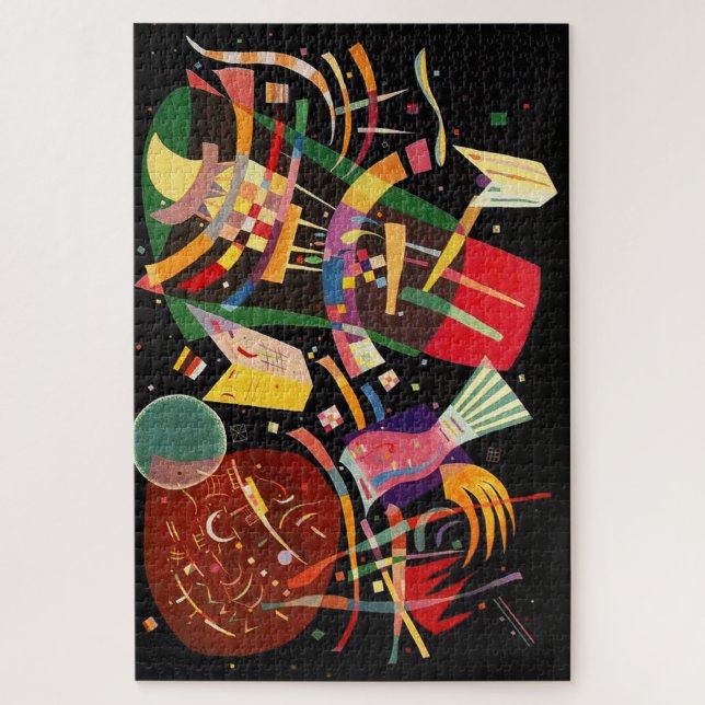 Quebra-cabeça Composição X Abstração Biomórfica - Kandinsky (Vertical)