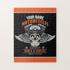 Quebra-cabeça Compro de Motociclos Personalizados do Crânio Voad